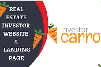 design investor carrot website real estate website carrot landing page