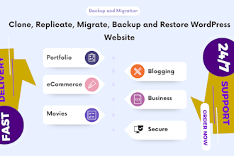 wordpress website backup and migration, replicate and clone