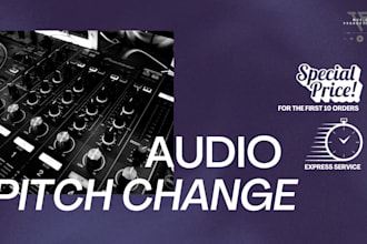 change the key of any song or audio