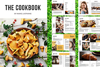 write and design cookbook, recipe book ebook writing book cover design