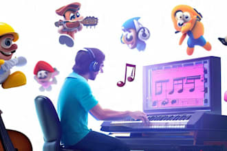 compose music for your videogame chip tune , 8 bit y 16 bit