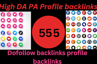 create 550 google indexable social media profile backlinks