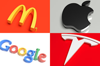 convert your logo to 3d with professional render