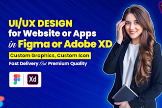 create for you a figma website design, figma design, website ui ux design