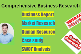 do comprehensive business research and essay