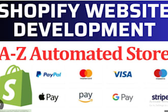 do creation, integration of payment gateway paypal stripe wise shopify payment