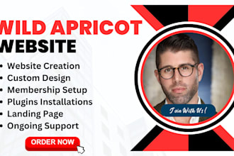 create redesign and design wild apricot membership website event planning