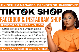 fix manage setup tiktok shop dropshipping tiktok shop ads to boost shopify sales