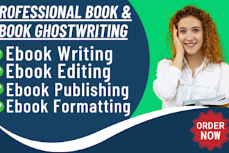 ghost write 30,000 words ebook as ghost book writer, and ghost ebook writer