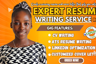 create 24hrs ats resume federal resume writing CV cover letter writing service