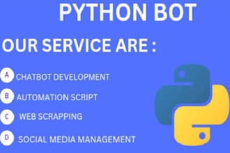 use personalized python bot development to automate process