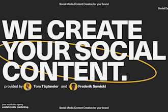 create high quality social media content as your content creator