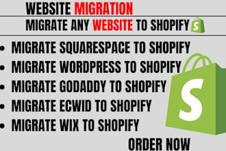 design your shopify wix ecwid sqaurespace magnito wordpress godaddy store