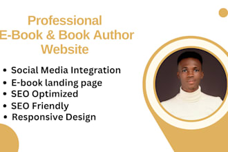 design an ebook, book author, children book website and landing page