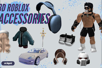 create custom roblox ugc wearables 3d models accessories