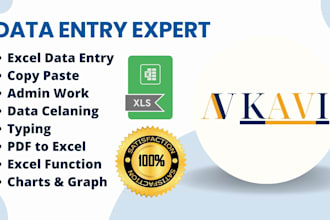 do accurate data entry, excel pivot tables, and PDF to excel conversion