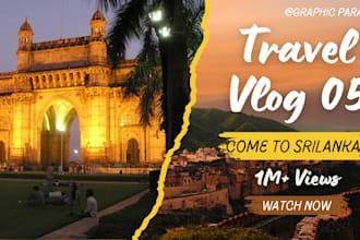 design your travel vlog thumbnail