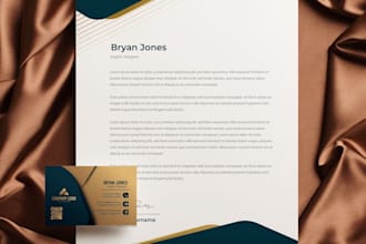 do business card, letterhead, qr code, postcard or any graphic design