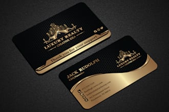 do luxury and professional business card design
