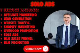 do MLM promotion, MLM sales funnel, affiliate link promotion MLM leads, solo ads