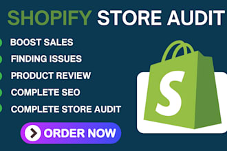 do shopify audit for your shopify store, shopify store audit, boost sales, audit