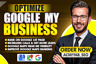 professional gmb optimization for local SEO gmb ranking and google maps ranking