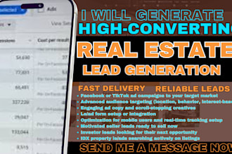 real estate leads motivated sellers, idx investor leads facebook ads tiktok ads