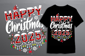 create ugly christmas sweater and t shirt design