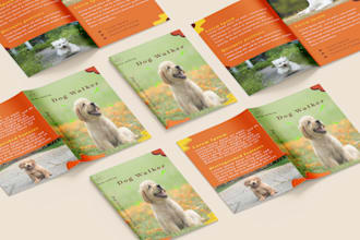 design top quality bi fold and tri fold brochure
