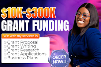 research grants, write grant proposals, business plan, submit grant writing