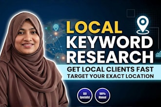 do GEO based keyword research for your service and locations