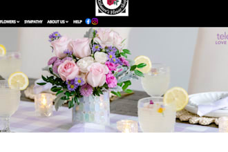 design flower shopify store florist floral store flower delivery gift website