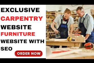 design exclusive carpentry furniture website home interior design site with seo