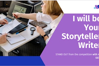 be your brand storyteller and a content writer
