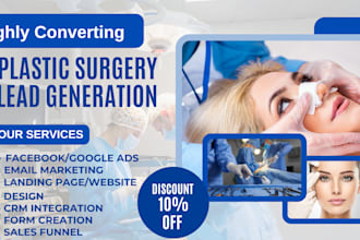 plastic surgery website cosmetic leads botox bbl skin care beauty spa leads