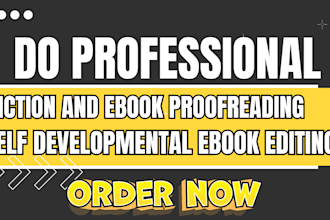 do self help ebook developmental editing fiction book and ebook proofreading
