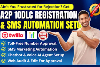 a2p 10dlc registration and verification on twilio or ghl ai agent setup tollfree