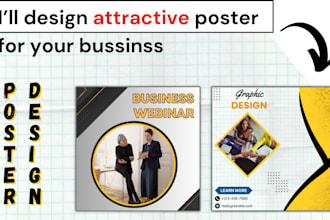 design high class posters and flayers for your business