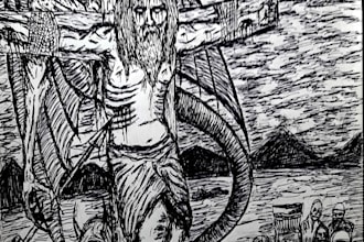 cover illustration for black and death metal