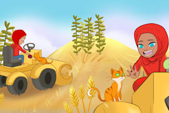 draw cartoons 2d ,anime and background scenes and comics