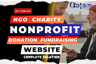 design wordpress ngo website, charity website, nonprofit website and redesign