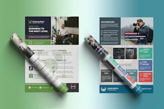 do corporate business flayer and marketing materials design