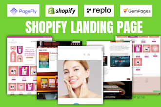 design gempages shopify landing page gempages page builder pagefly