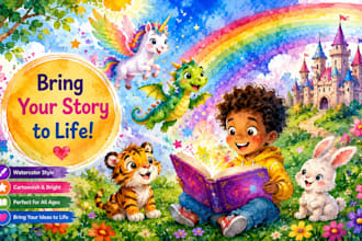 children story children story book illustration children story book illustration
