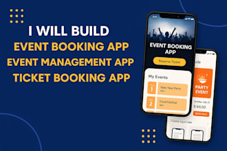 build a custom event booking and ticketing app with admin panel