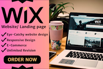 redesign design wix website or landing page