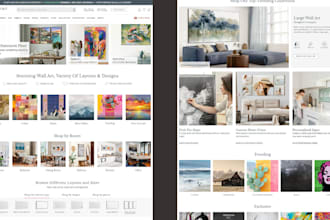 design luxury wall art shopify store printable wall art dropshipping website