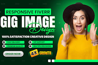 design fiverr gig image and gig thumbnail and gig cover