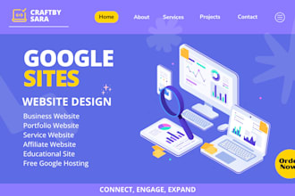 design a professional website for you with google sites