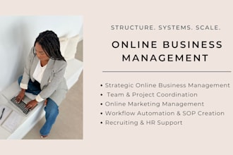 be your online business manager